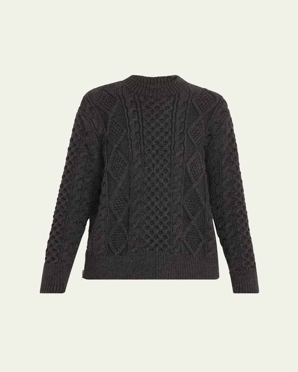 Oversized Cable Wool Sweater